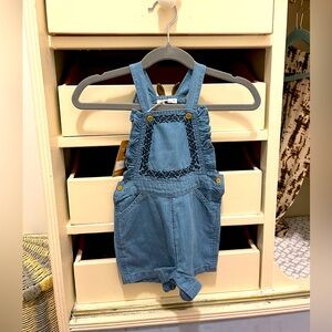 NWT Designer Bout’ Chou from Paris 100% Cotton 9m Dungarees